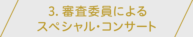 3. 審査委員によるスペシャル・コンサート